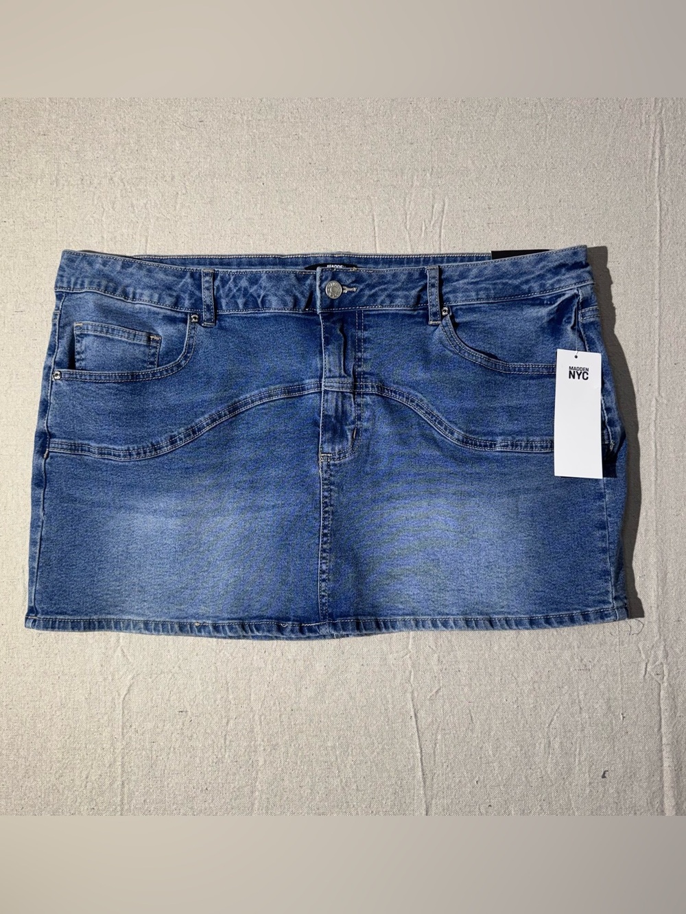 NWT Denim Madden NYC Women’s Western Mini Skirt